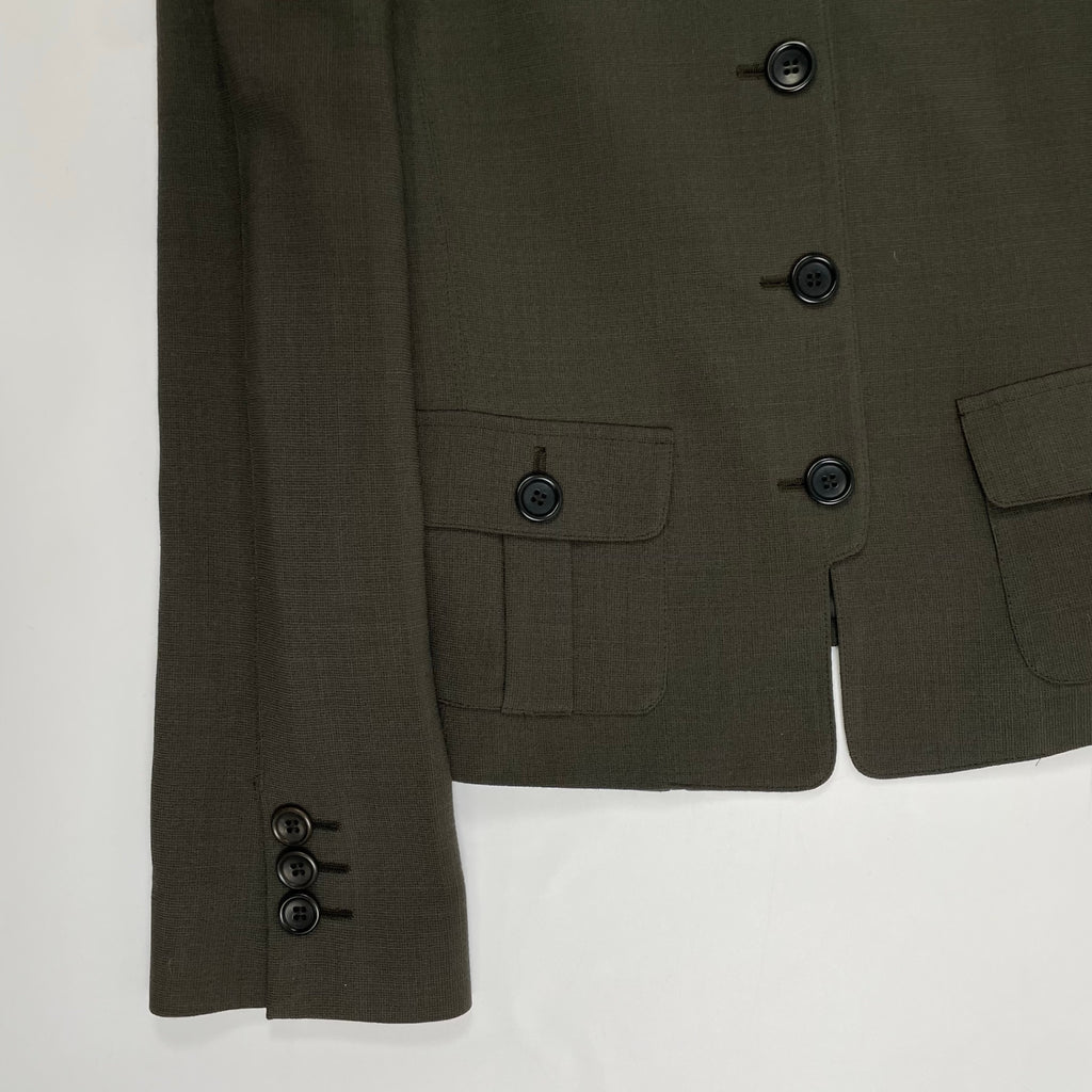 ARMANI COLLEZIONI アルマーニ コレッツォーニ / デザインコンパクトジャケット イタリア製 SIZE:40
