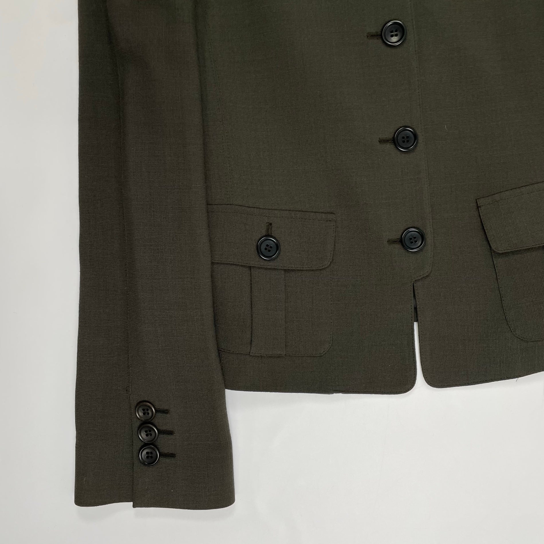 ARMANI COLLEZIONI アルマーニ コレッツォーニ / デザインコンパクトジャケット イタリア製 SIZE:40