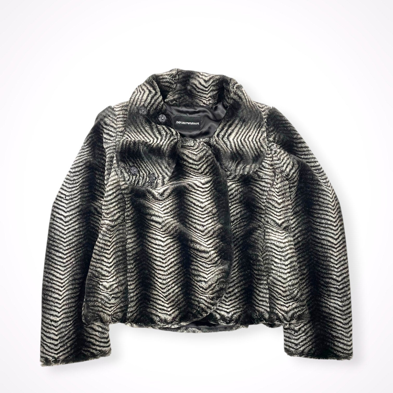 EMPORIO ARMANI / 総柄ベロアジャケット 参考定価：300,000程度 SIZE