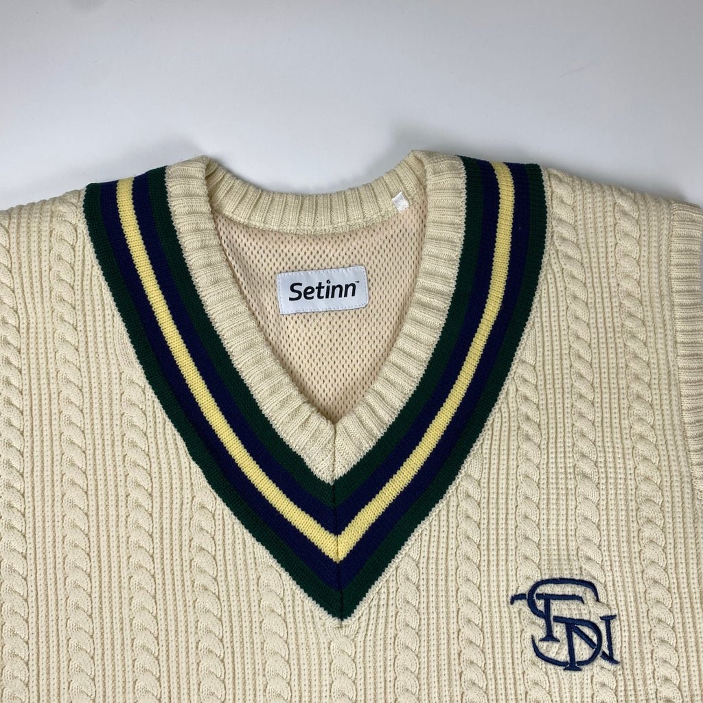 【美品】 Setinn セットイン BEAMS / Ceremony Vest セレモニー チルデン ベスト メッシュライナー ポケット付 参考定価：18,000+tax SIZE:L