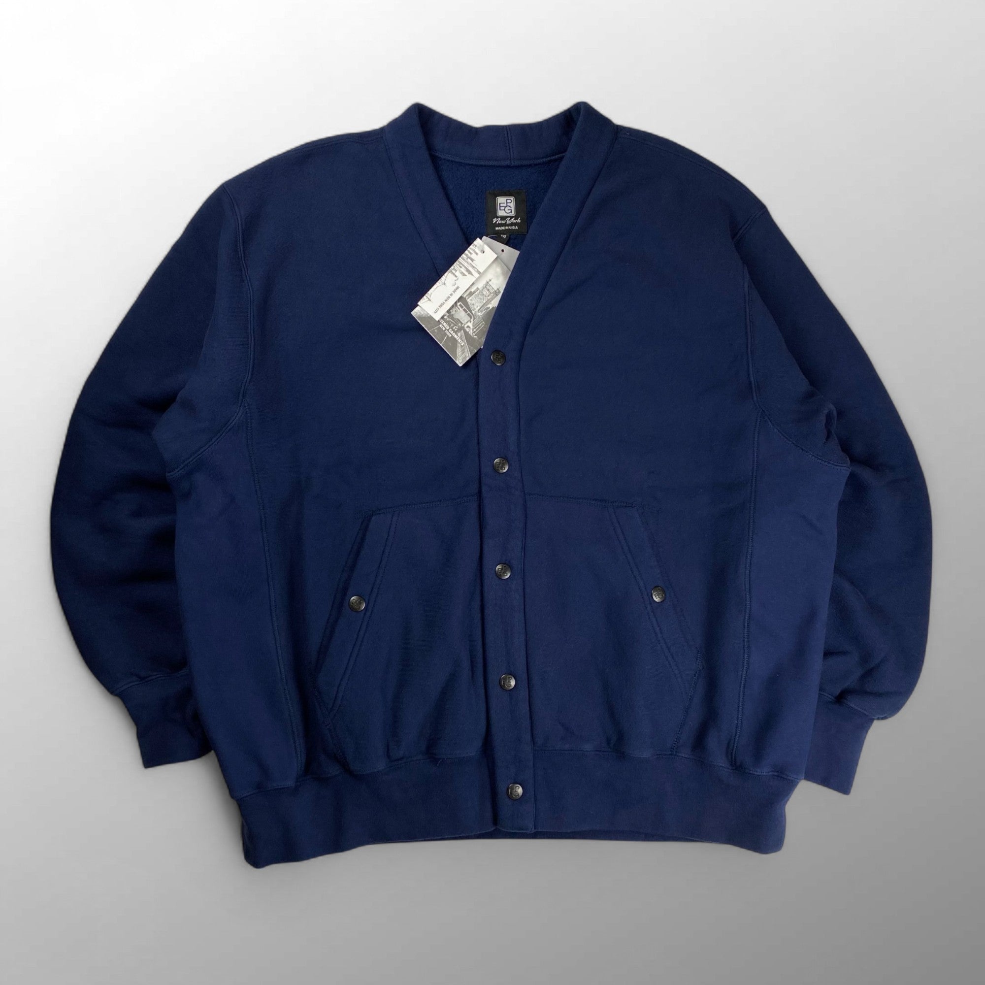 【タグ付 美品】PEG BEAMS PLUS × Engineered Garments / コラボ スウェット カーディガン 参考定価：39,000+tax SIZE：M