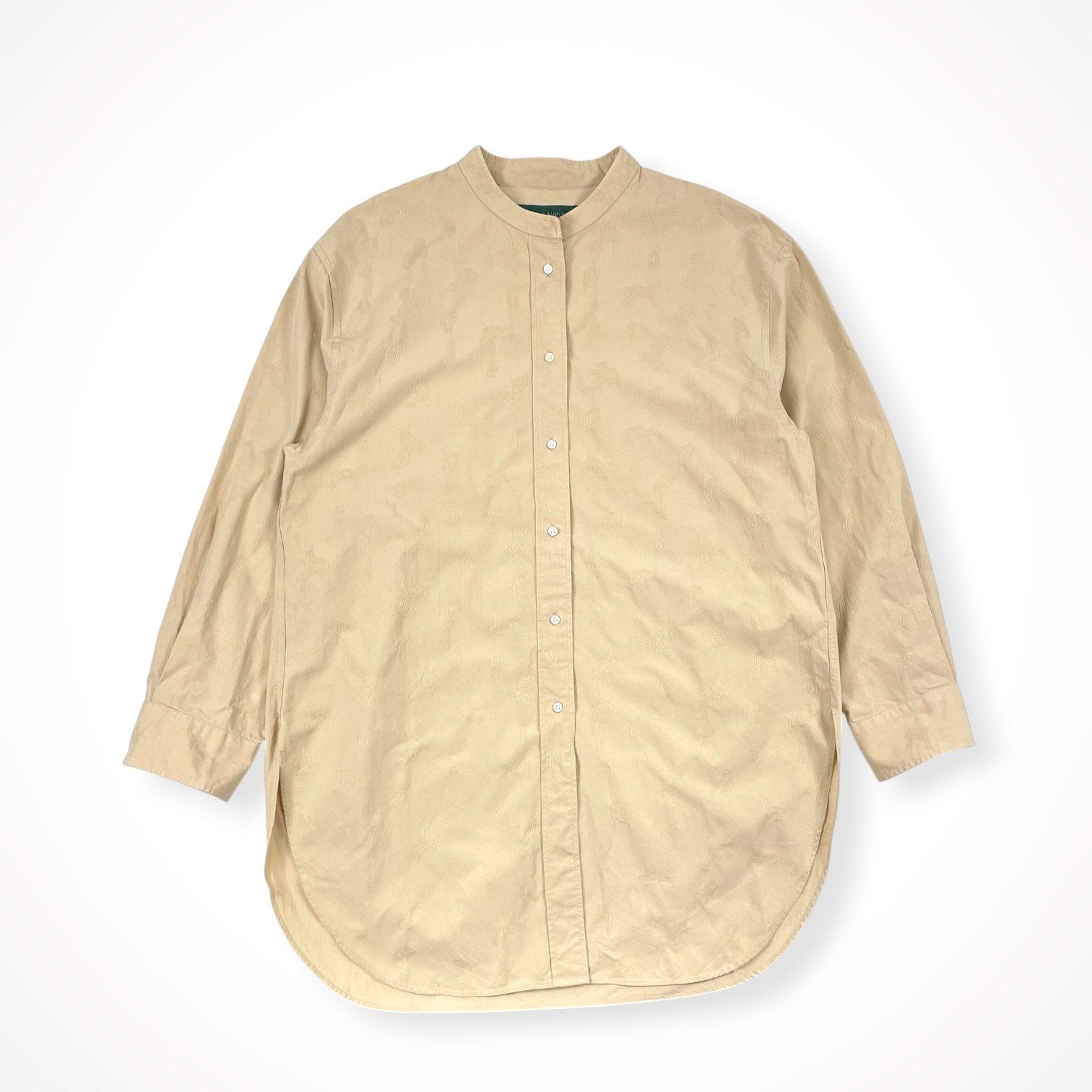 HOPE NATURAL / ジャガードバンドカラーシャツ 参考定価：17,000程度 SIZE:XL