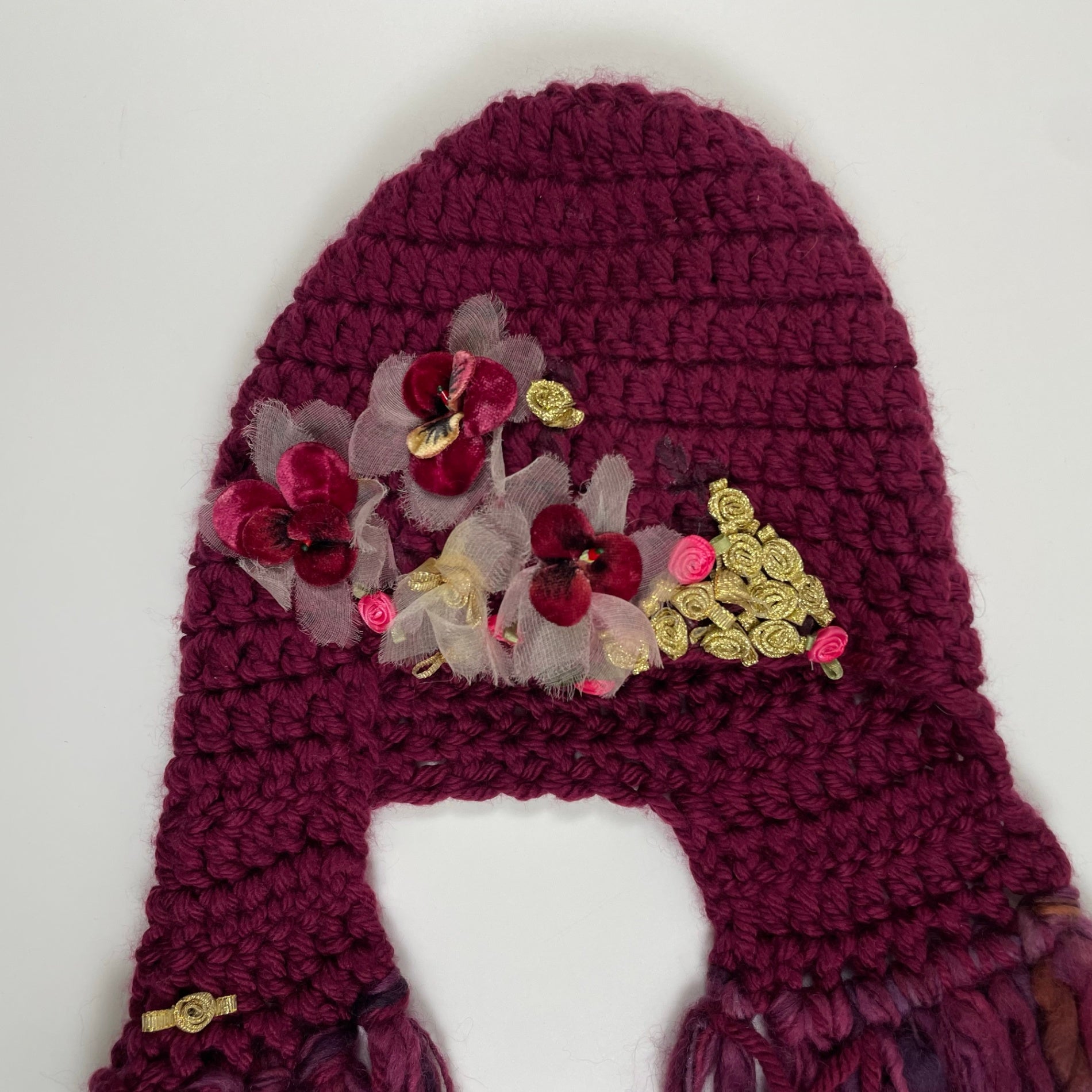 DOMAKAYA ドマカヤ / ロングイヤーハンドニット帽 英国製