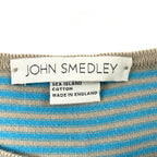 JOHN SMEDLEY / 半袖ボーダーニット 参考定価：40,000程度 SIZE:XS