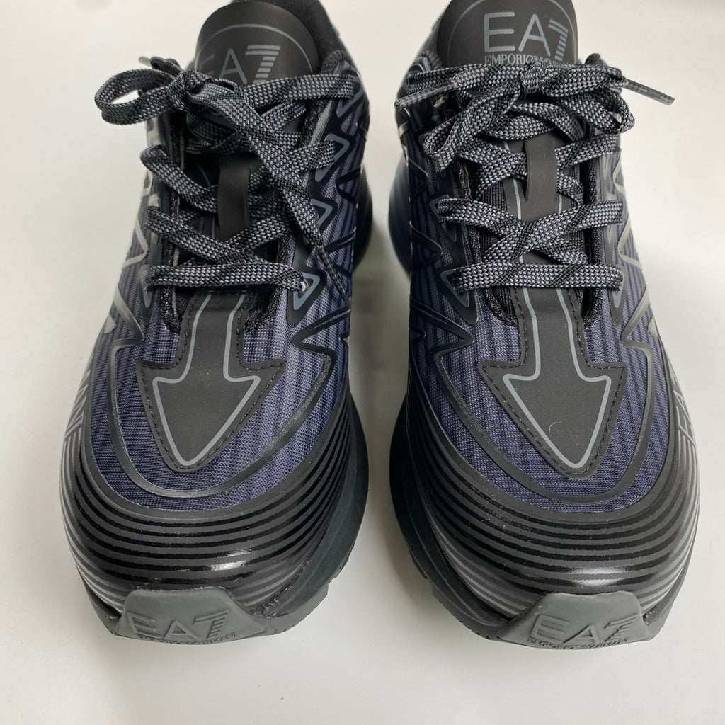 EMPORIO ARMANI エンポリオ アルマーニ / ローカットスニーカー ロゴ 厚底 ネイビー×ブラック 参考定価：45,000程度 SIZE:26cm程度