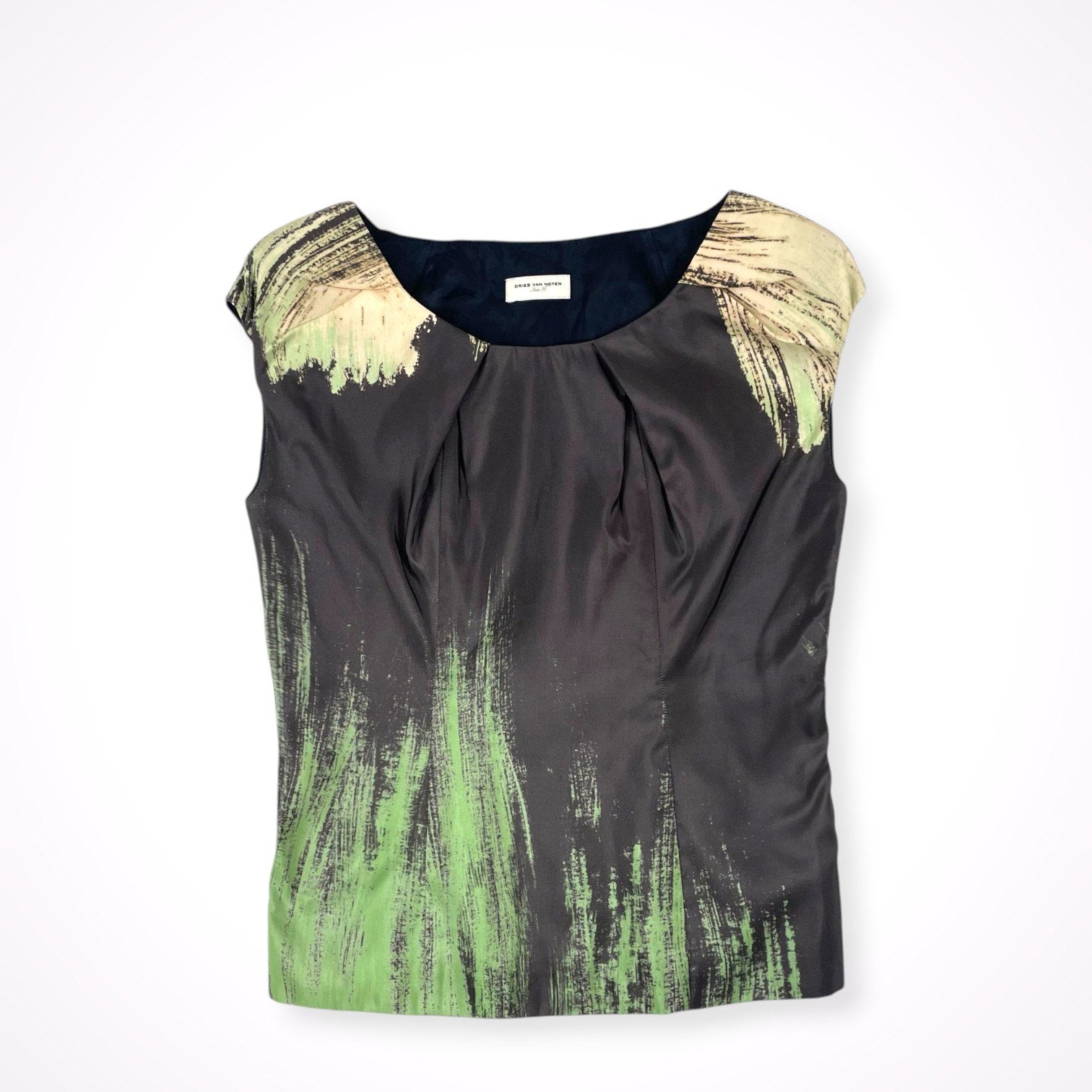 DRIES VAN NOTEN / シルクノースリーブブラウス 参考定価：100,000程度 SIZE：36
