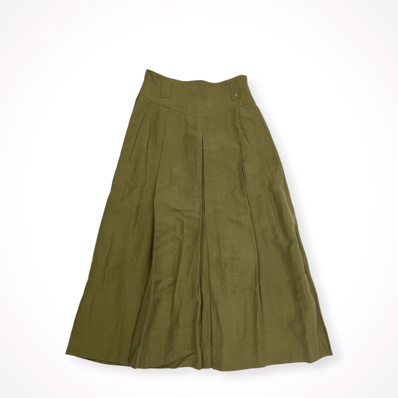 VINTAGE / ヴィンテージシルクリネンスカート 参考定価：50,000程度 SIZE:40