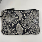 EMPORIO ARMANI / カーフレザートートバッグ パイソン加工 参考定価：180,000程度 布袋付