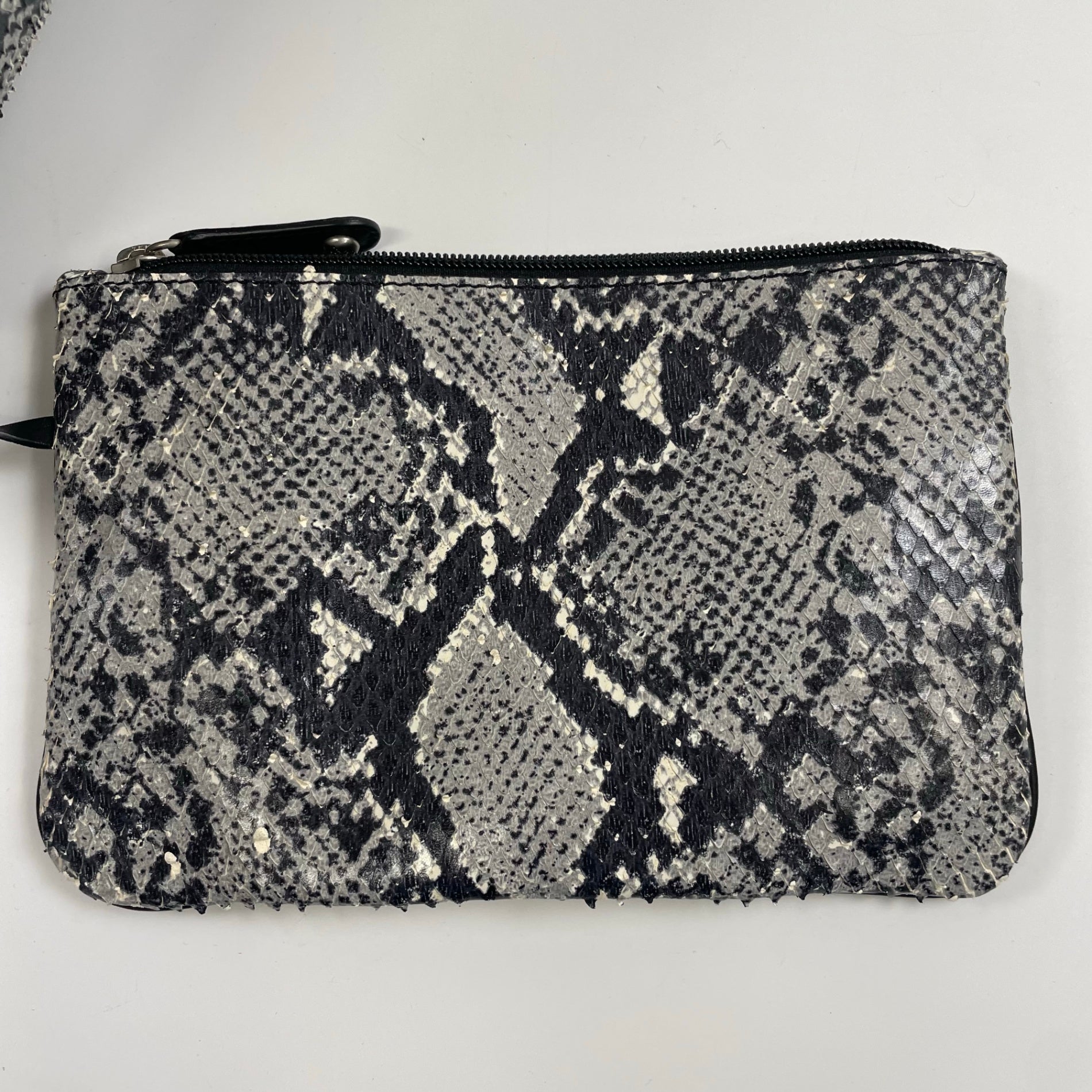 EMPORIO ARMANI / カーフレザートートバッグ パイソン加工 参考定価：180,000程度 布袋付