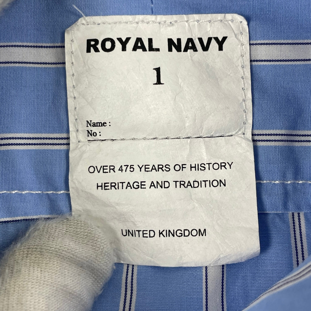 ROYAL NAVY / バンドカラーストライプシャツ 参考定価：9,000+tax SIZE:1
