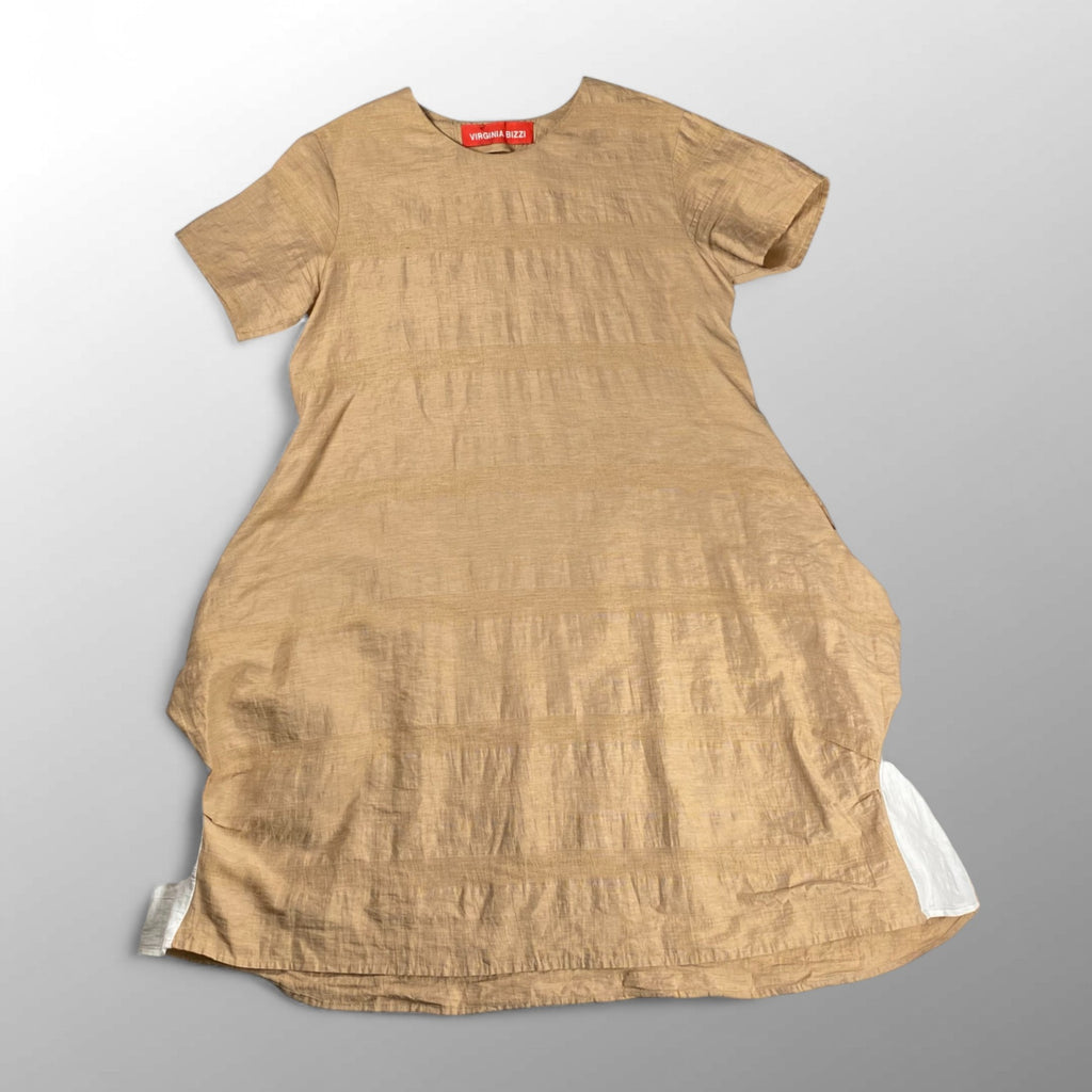 VIRGINIA BIZZI ヴァージニア ビッツィ / ボリューム切替ワンピース H.P. FRANCE取り扱い 参考定価：50,000程度 SIZE：42
