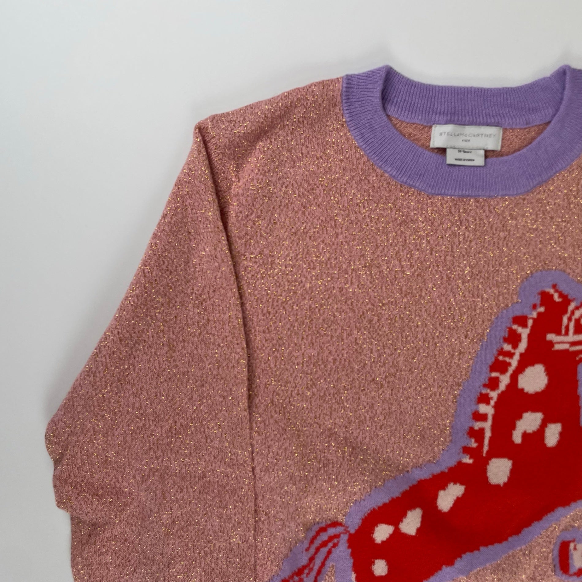 STELLA McCARTNEY ステラマッカートニー / ラメニット-horse- 参考定価：28,000程度 SIZE:14Year(レディースS-M)