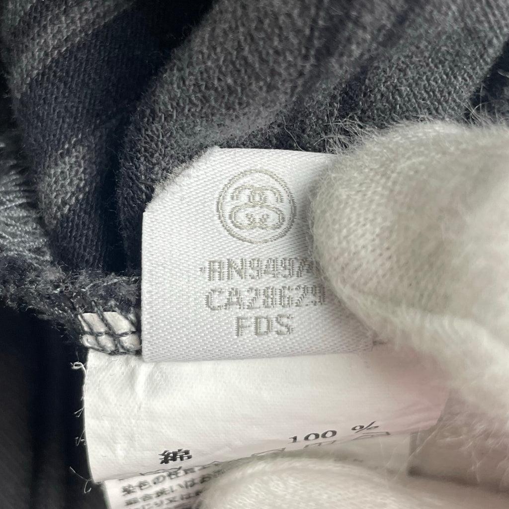 stussy ステューシー / Travis longsleeve crew グレー×ブラック SIZE:S 参考定価：15,000程度