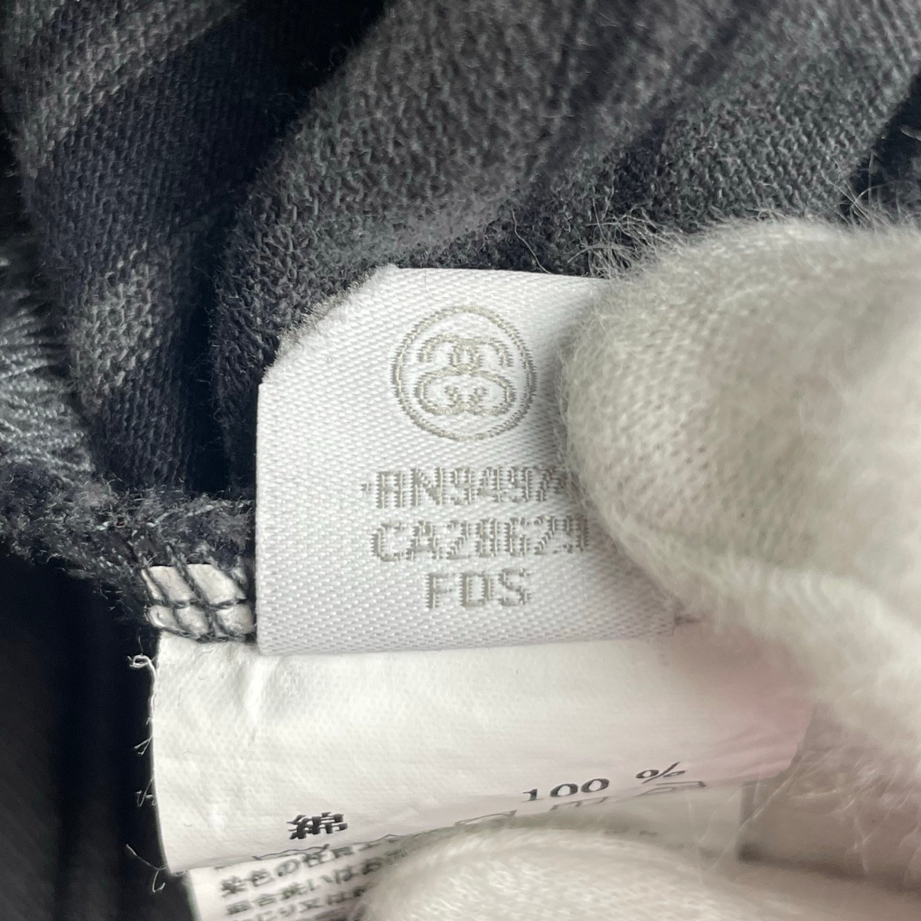 stussy ステューシー / Travis longsleeve crew グレー×ブラック SIZE:S 参考定価：15,000程度