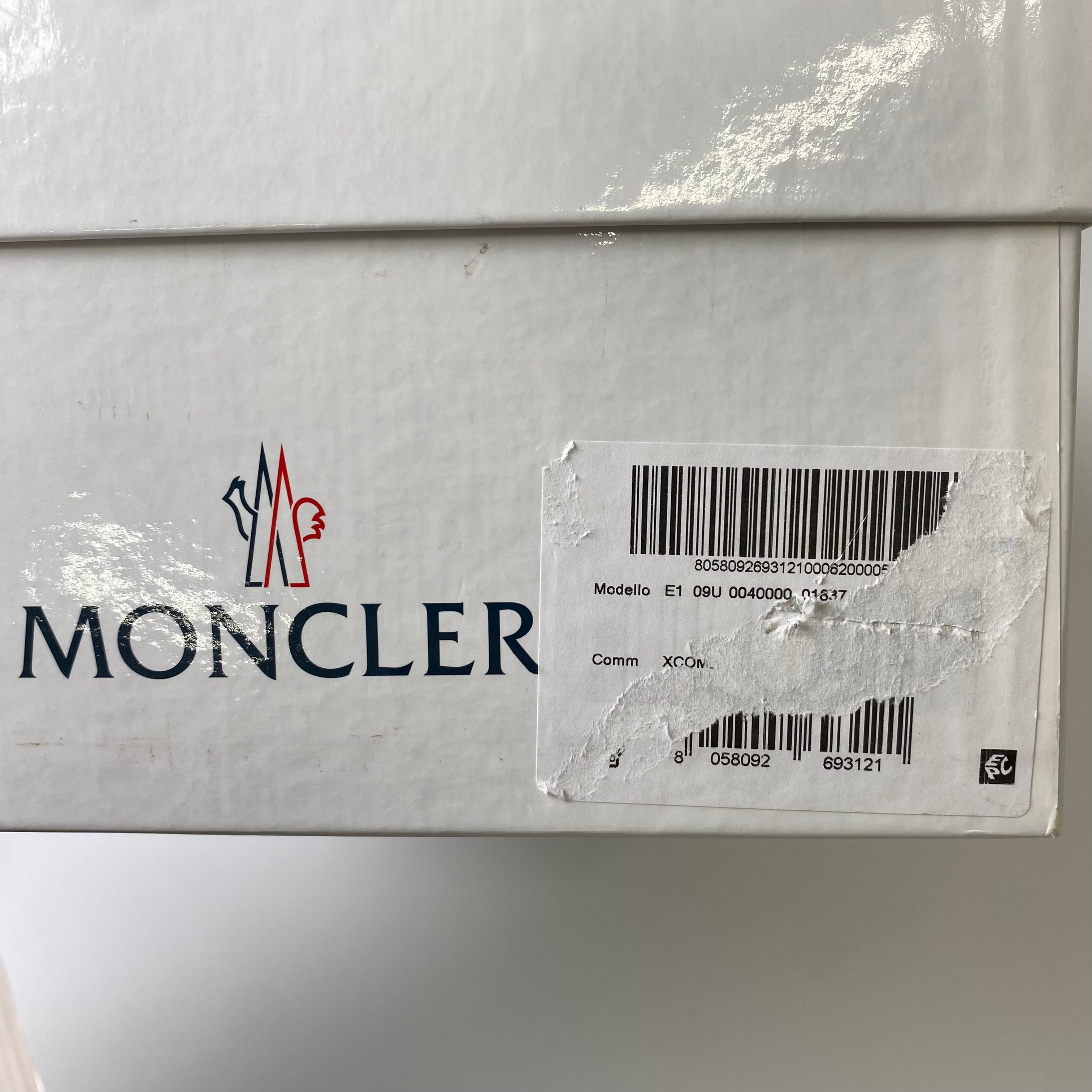 【試着程度、箱・布袋付】MONCLER モンクレール fragment design ベルクロ レザー スニーカー 藤原ヒロシ