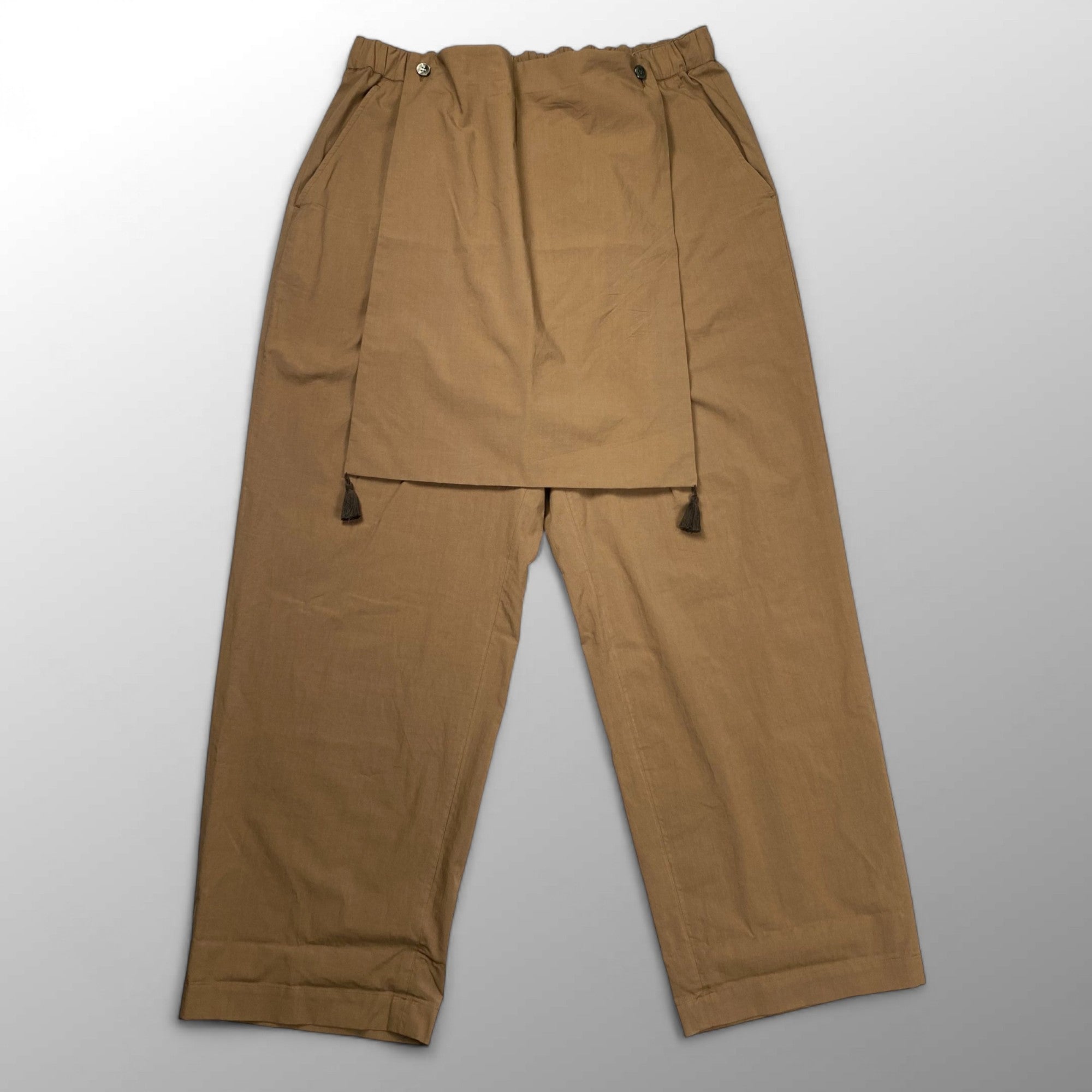 Midorikawa ミドリカワ / APRON EASY PANTS イージーパンツ 25SS ベージュブラウン 参考定価：66,000+tax