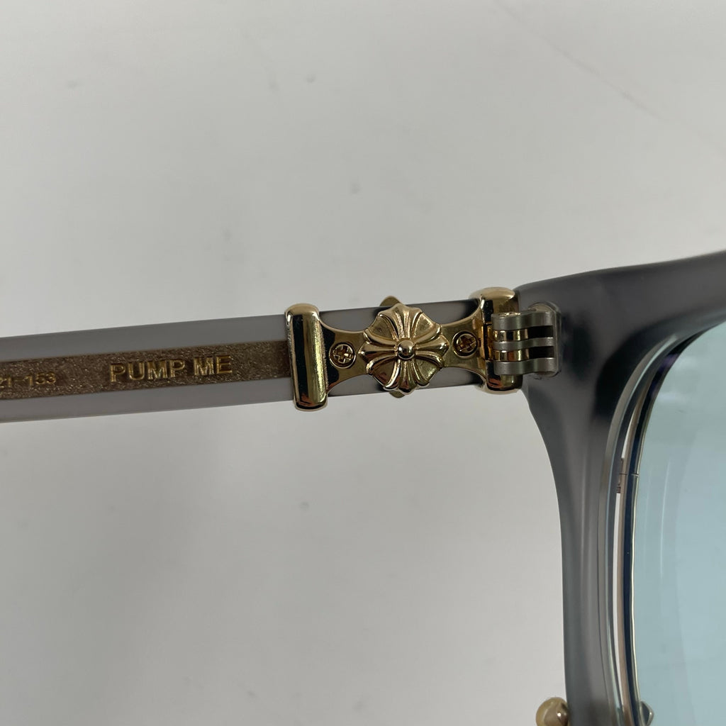 CHROME HEARTS / PUMP MEアイウェア＆クリップオン ケース付 度なしカラーレンズ付 SIZE:51□21-153