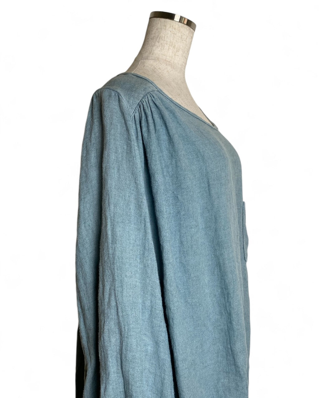 KAPITAL キャピタル レディース マキニョン リネン ギャザー ブラウス