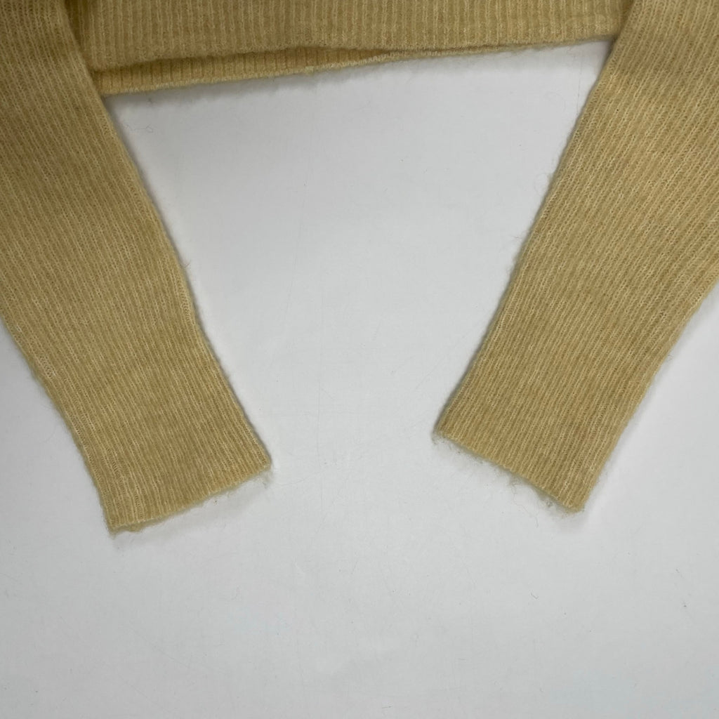 BAUM UND PFERDGARTEN バウムウンドヘルガーテン / アルパカMIXクロップドニット バルーンスリーブ BEAMS取扱い 参考定価：35,000程度 SIZE:L