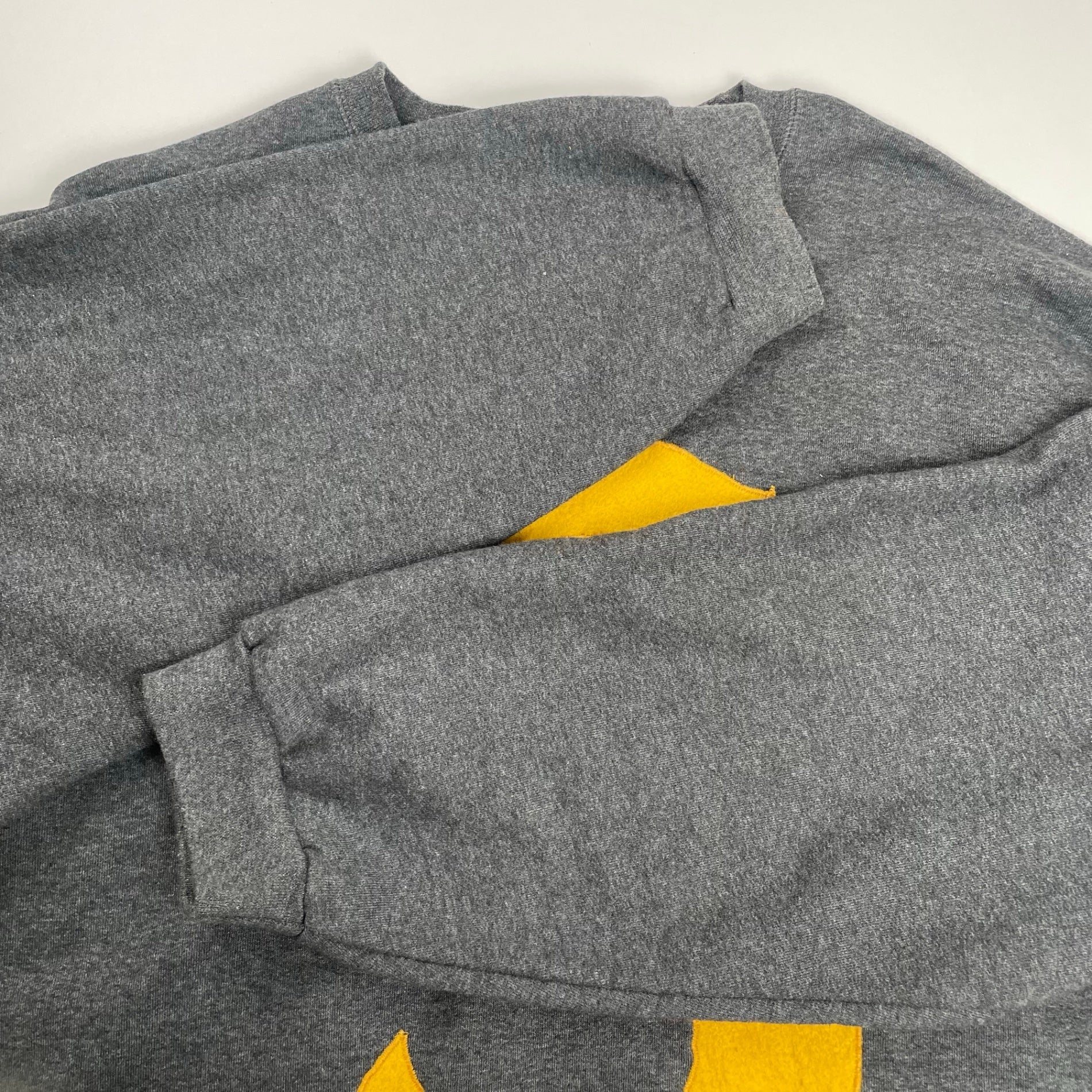 VINTAGE ヴィンテージ / Sロゴスウェット グレー×イエロー SIZE:XL程度