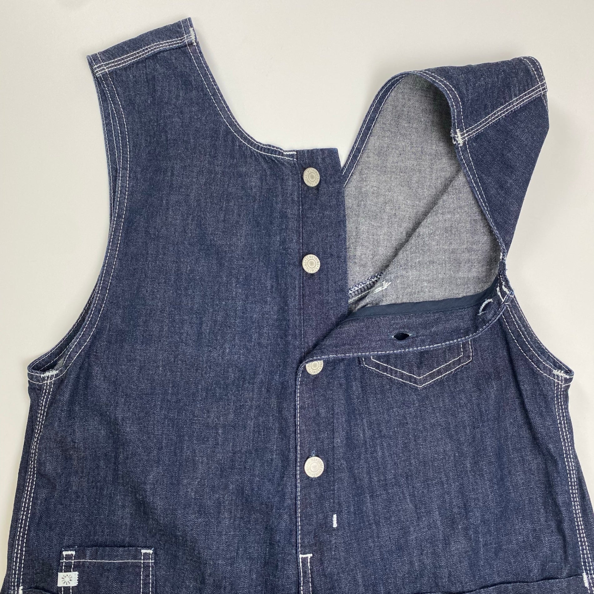 SOMETHING × FREAK'S STORE サムシング フリークスストア / コラボデニムオーバーオール 参考定価：13,630+tax SIZE:S