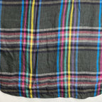 VINTAGE LANVIN PARIS ランバン パリ / リネン100％ チェック柄 ヴィンテージ シャツ MADE IN ITALY SIZE：L