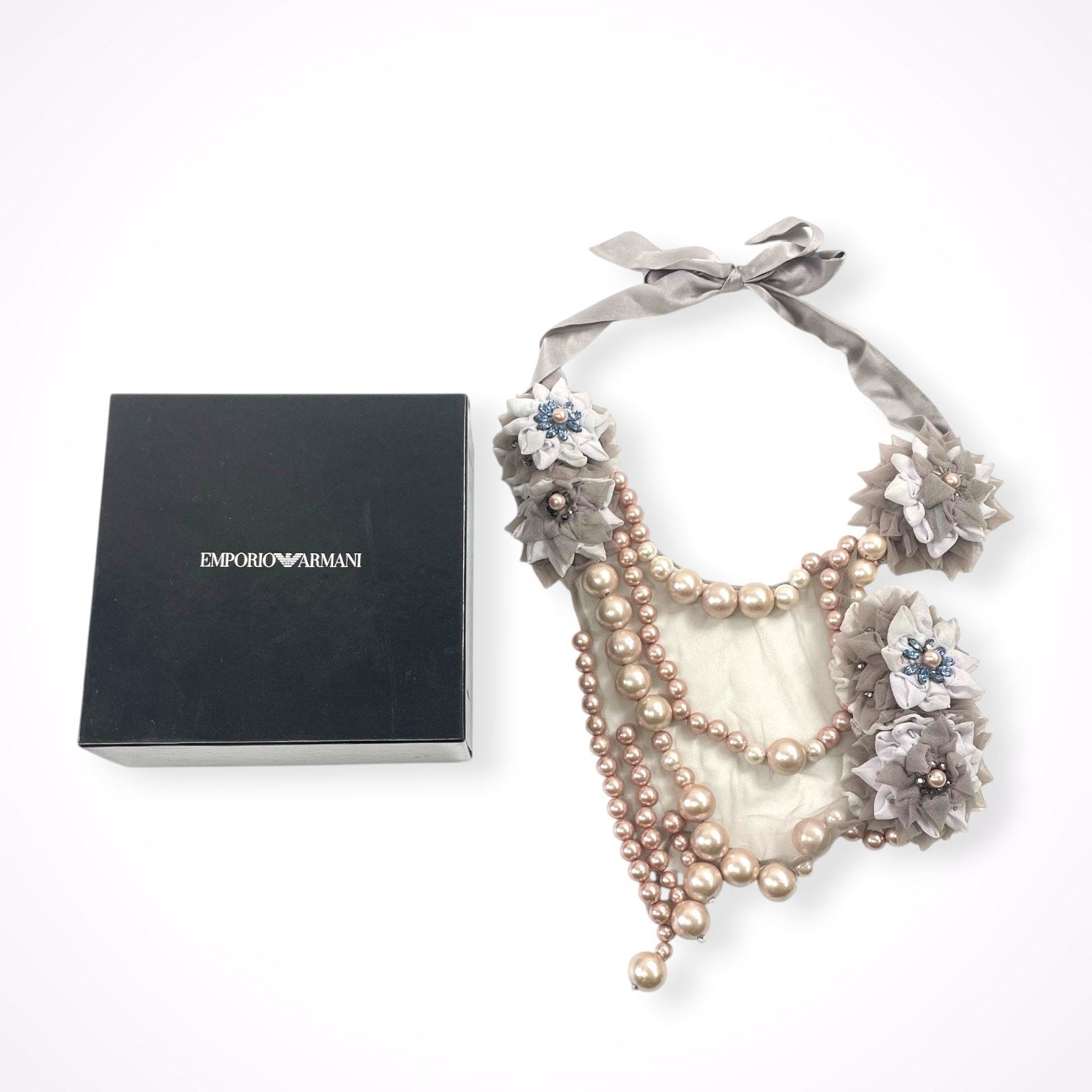 EMPORIO ARMANI / 付け襟風チョーカー 参考定価：70,000程度