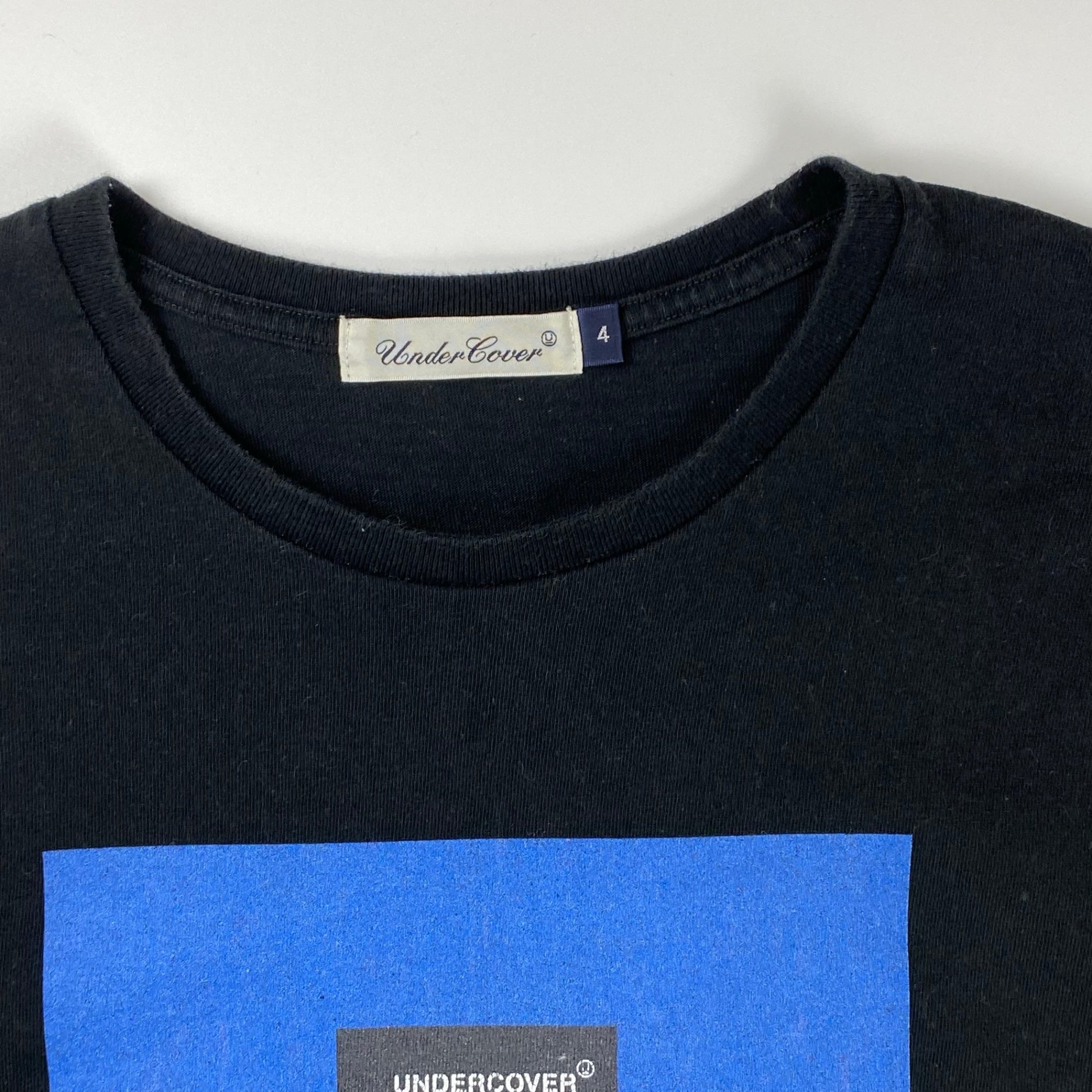 UNDERCOVER アンダーカバー / モノリスTEE ブルー×ブラック SIZE：4（L程度）