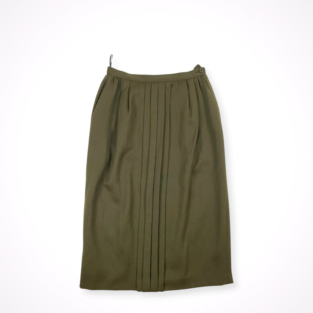 valentino miss V / ヴィンテージタックデザインスカート 参考定価：80,000程度 SIZE:44