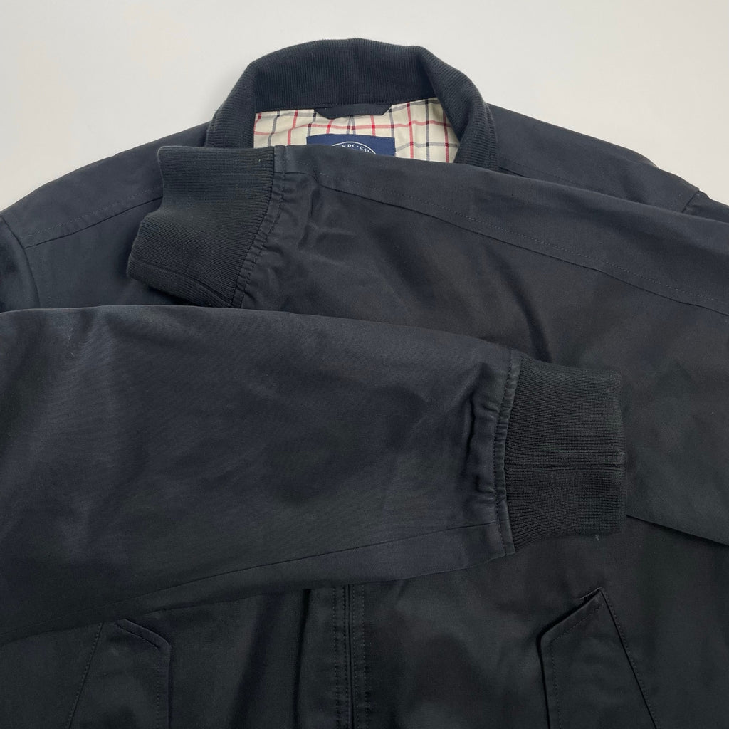 J.PRESS ジェイプレス / G-9TYPE コットンキュプラ ハリントンジャケット ネイビー×ホワイト 極美品 参考定価：50,000程度 SIZE:LL