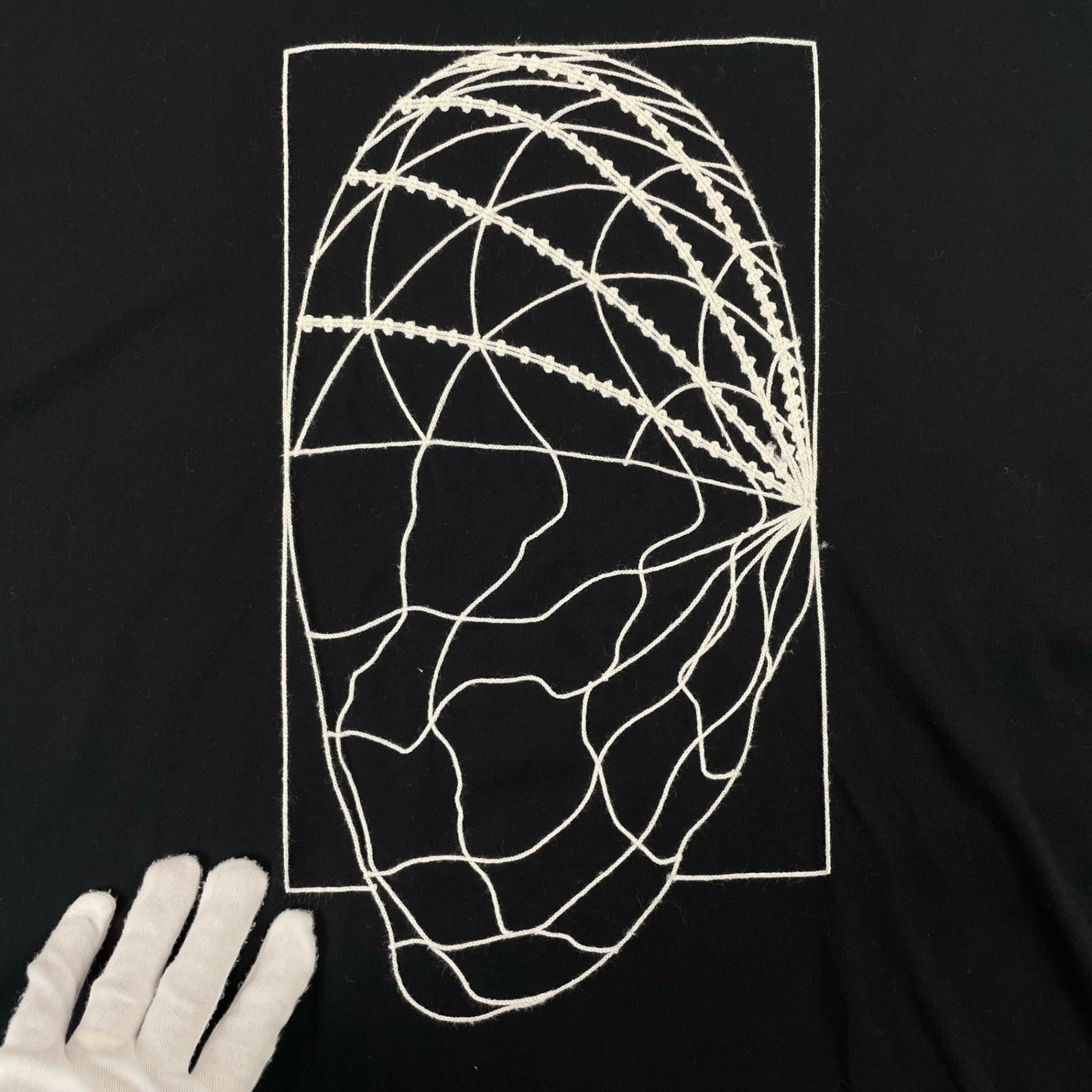 HENRIK VIBKOV ヘンリックヴィブスコフ / エンブロイダリーTシャツ ブラック SIZE：XL