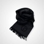 GIORGIO ARMANI ジョルジオアルマーニ / チェック柄ウールストール バイカラー 参考定価：40,000程度  SIZE:165×35.5