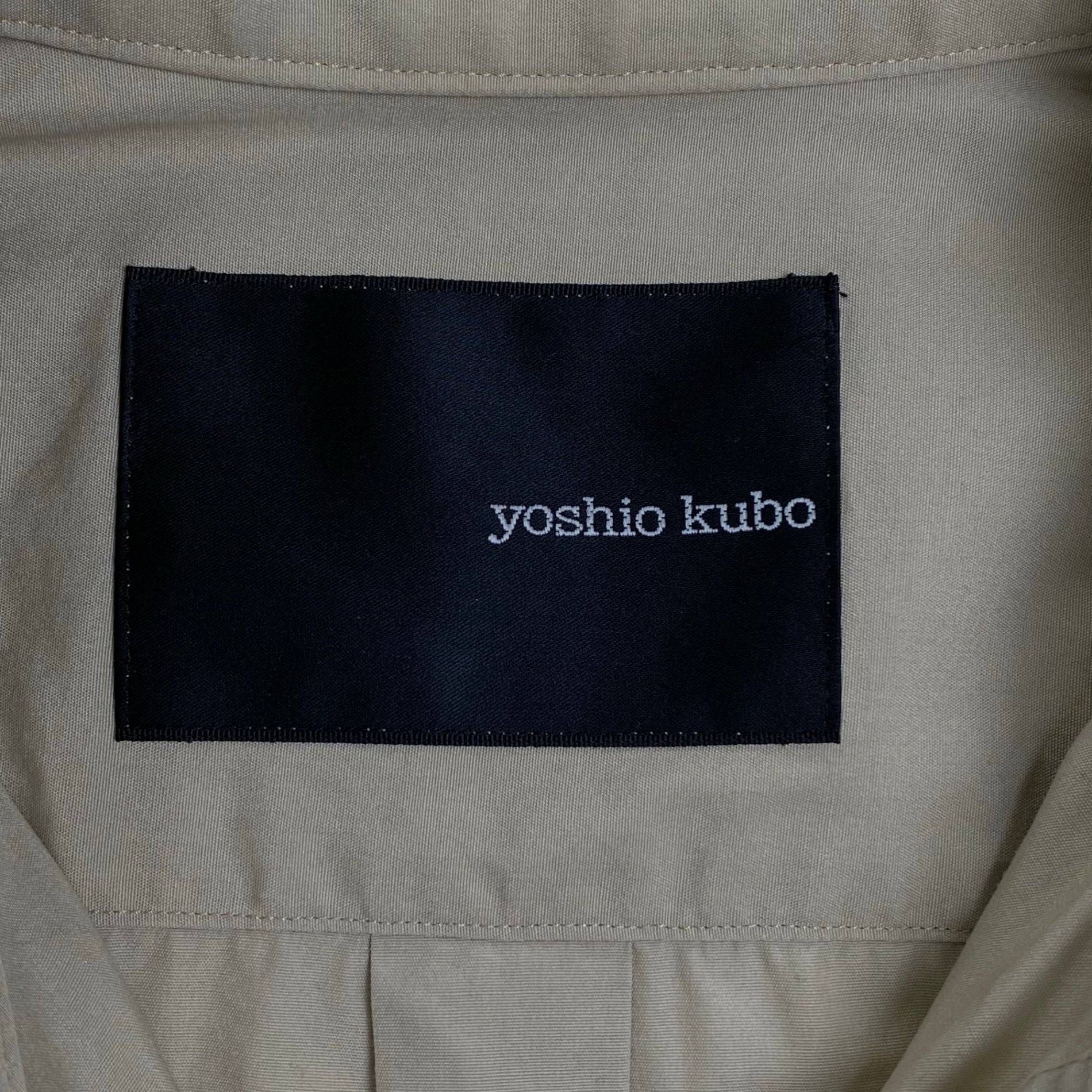 yoshio kubo ヨシオ クボ / シアースリーブ 半袖シャツ 参考定価：25,000程度 SIZE:2