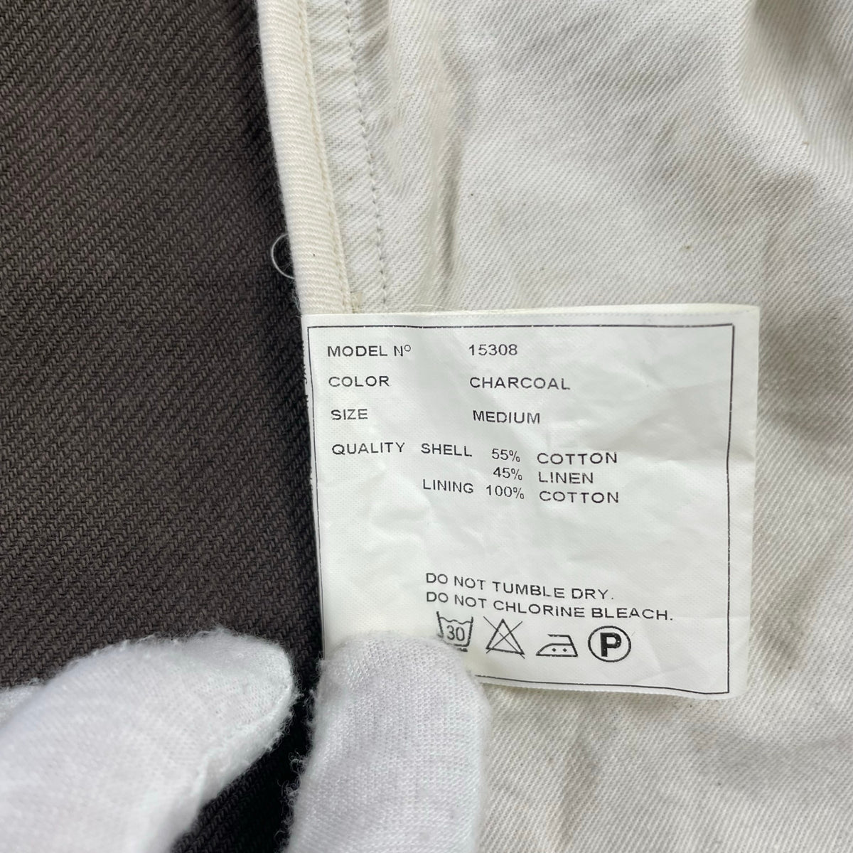 YAECA WRITE / コットンリネン3Bジャケット 参考定価：52,000程度 SIZE:M