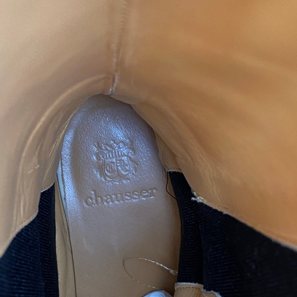 chausser ショセ / レザーエンジニアブーツ サイドゴア SIZE:23 1/2cm