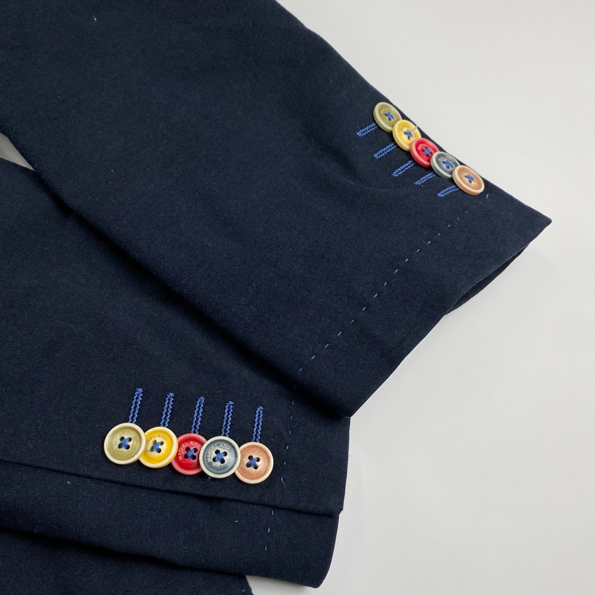 MANUEL RITZ マニュエル リッツ / ステッチ エルボーパッチ ジャケット デザイン LEON 伊勢丹取り扱い SIZE:46