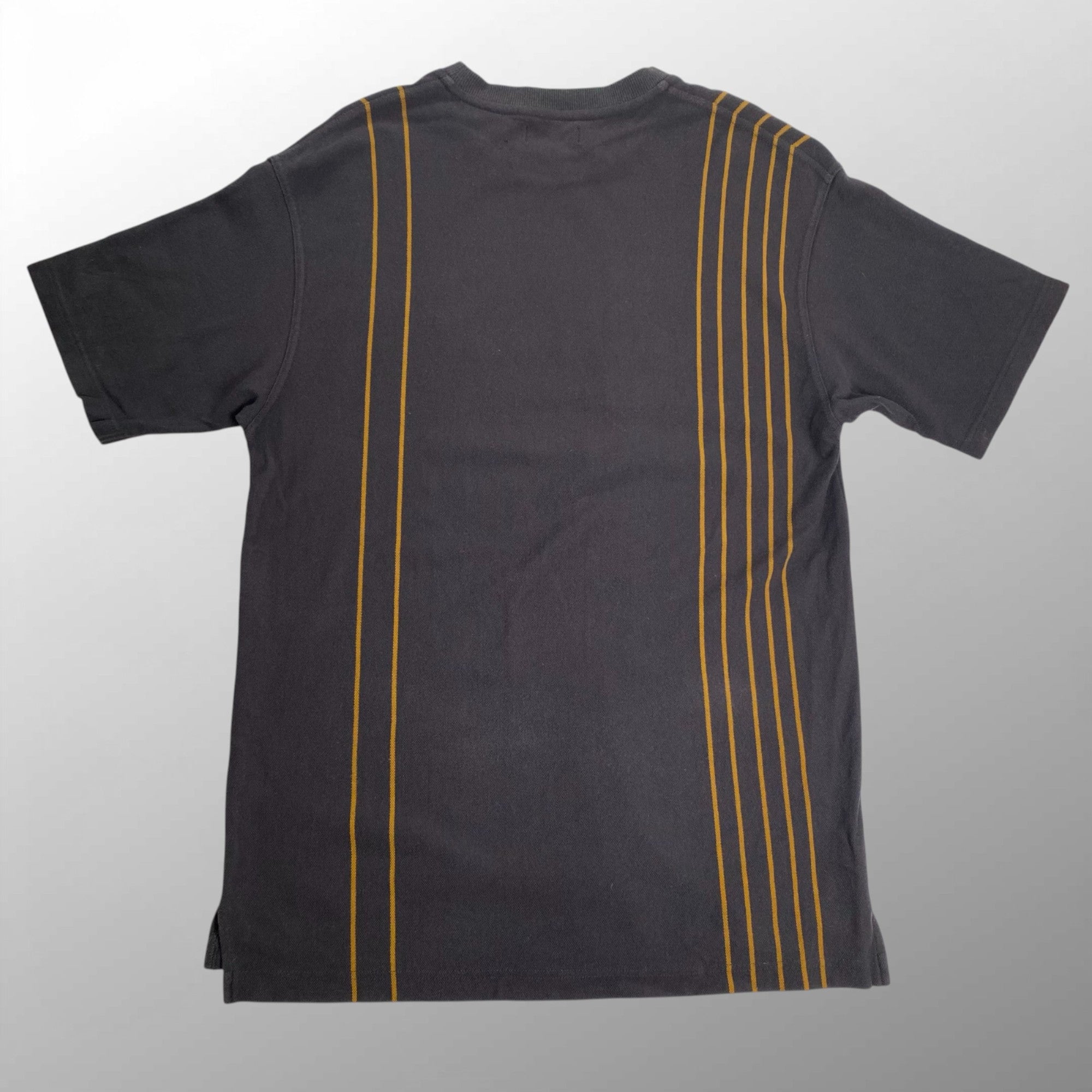 FRED PERRY フレッドペリー / ストライプピケTシャツ エンブレム刺繍 SIZE：M