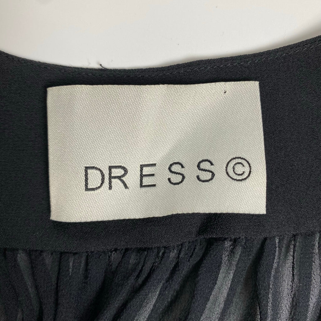 FUTURE CLASSICS フューチャークラシックス / シルク100％ ノースリーブワンピース ブラック イギリスブランド SIZE:8(M程度)
