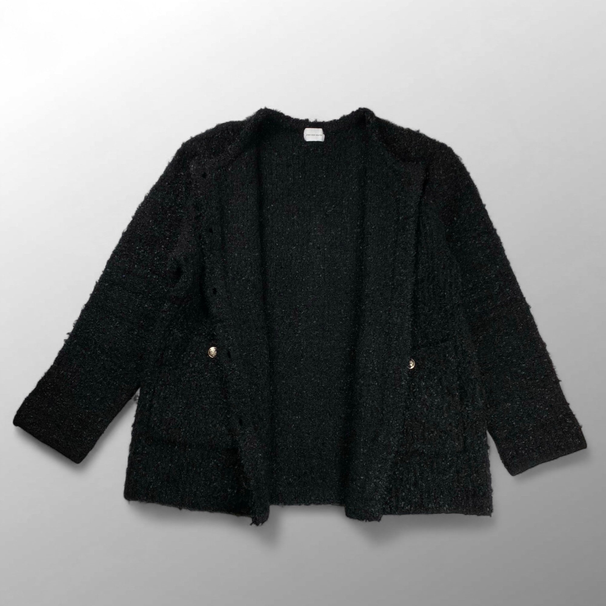 green label relaxing グリーンレーベル リラクシング / ツイード ニット カーディガン 参考定価：14,000+tax SIZE:FREE