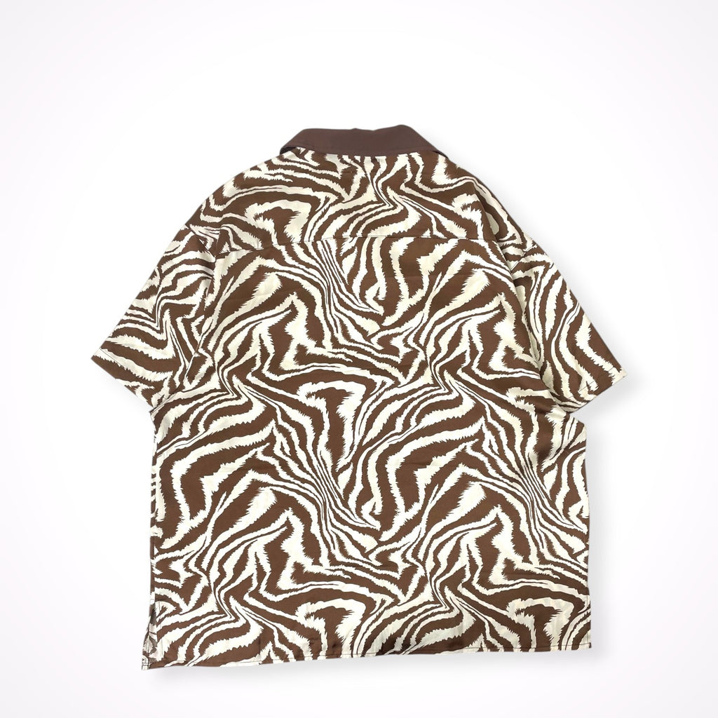 9090 × Mio / コラボ zebra shirt SIZE:L
