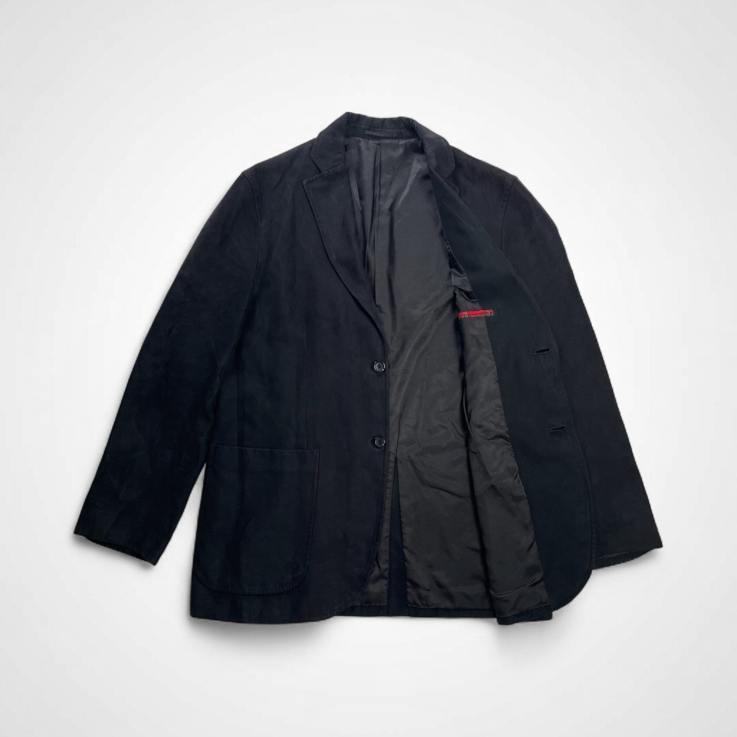 J.PRESS ジェイプレス / スウェードタッチ段返り3Bジャケット  ブラック SIZE：L