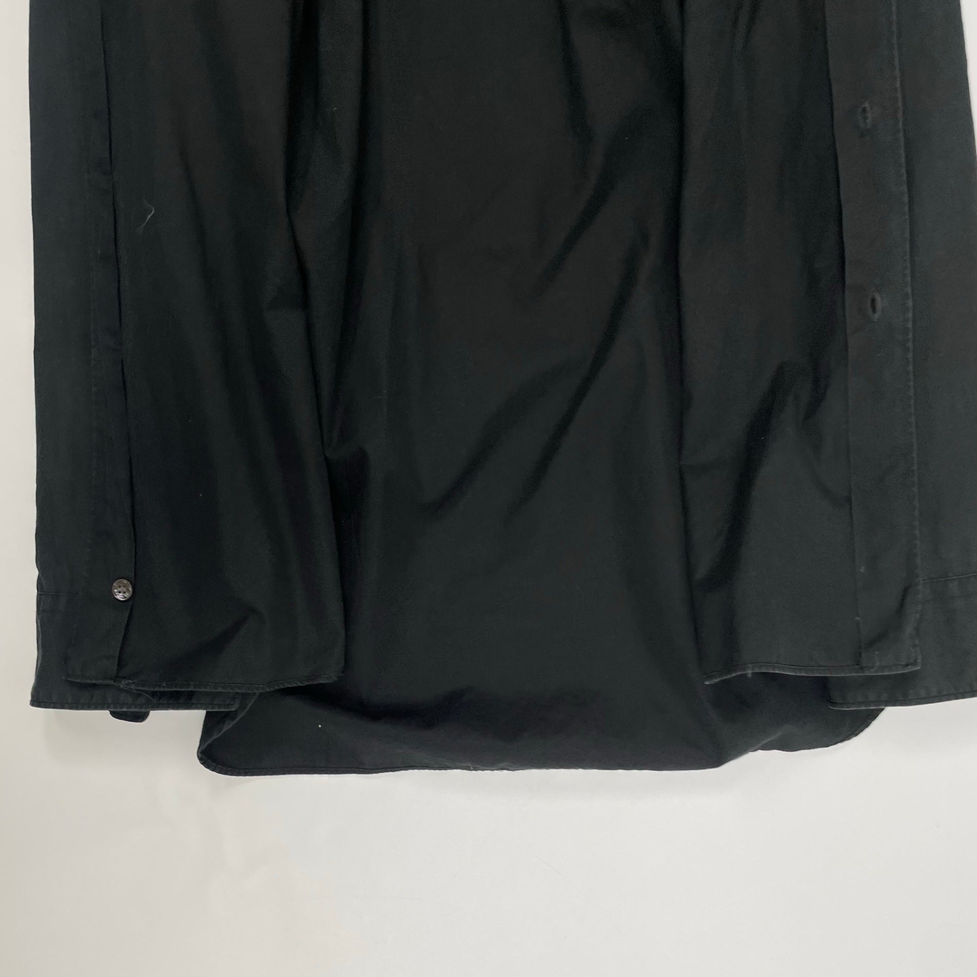 COMME des GARCONS SHIRT コムデギャルソン シャツ / デザインポインテッドカラーシャツ ブラック SIZE：S