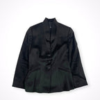 GIORGIO ARMANI / アーカイブ ウール×シルクノーカラージャケット BORGO21製 参考定価：300,000程度 SIZE:42