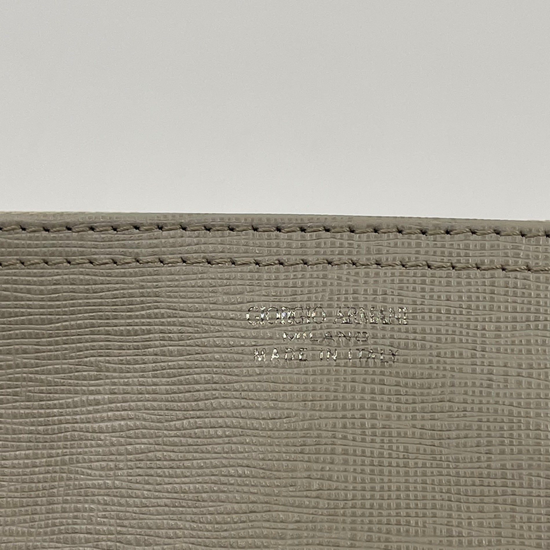 GIORGIO ARMANI ジョルジオ アルマーニ / PORTA TRUCCHI SAFFIANO トラベルポーチ タグ付 参考定価：120,000程度