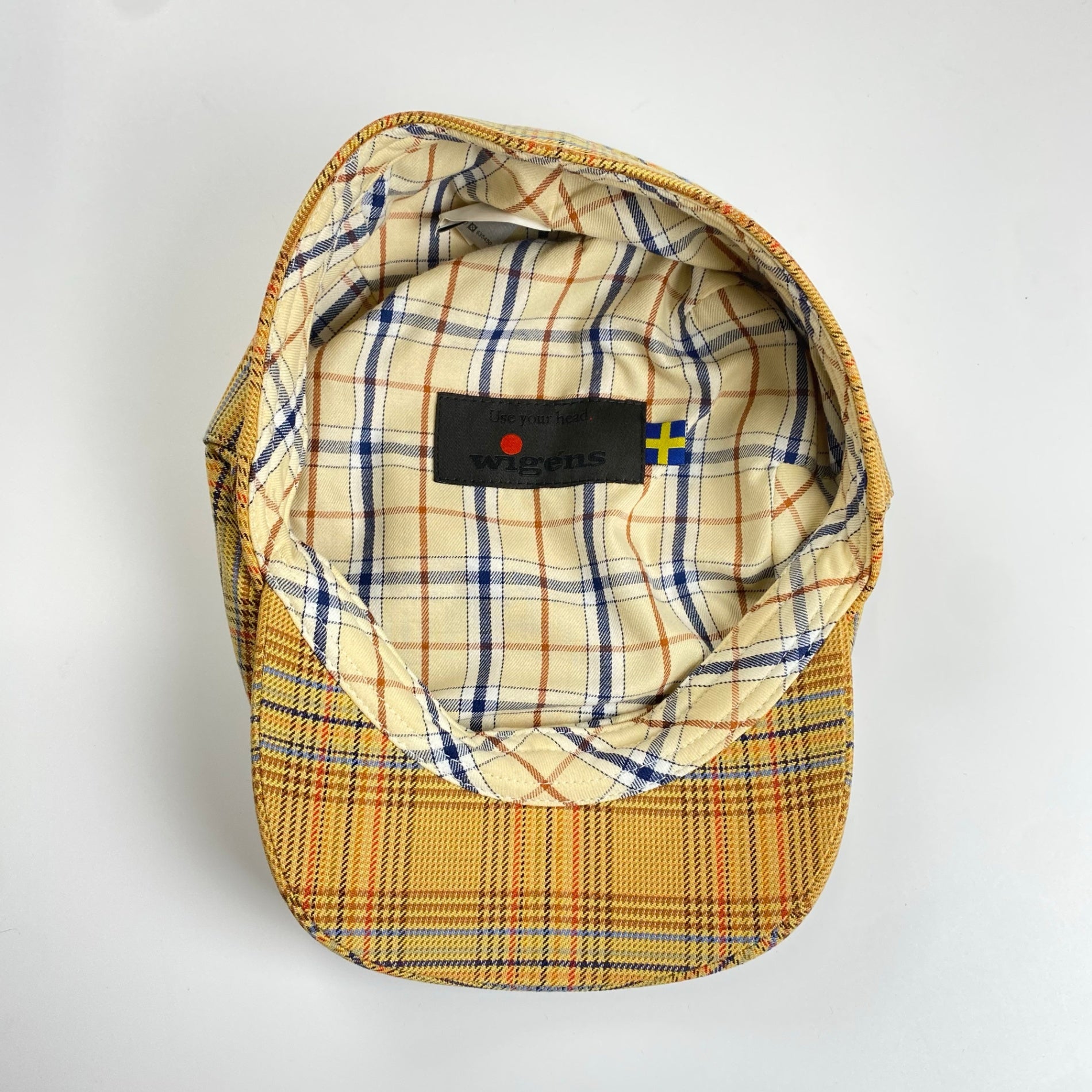 wigens ヴィーゲン / チェック柄 ハンチング スウェーデン王室御用達 参考定価：20,000程度 SIZE：59cm