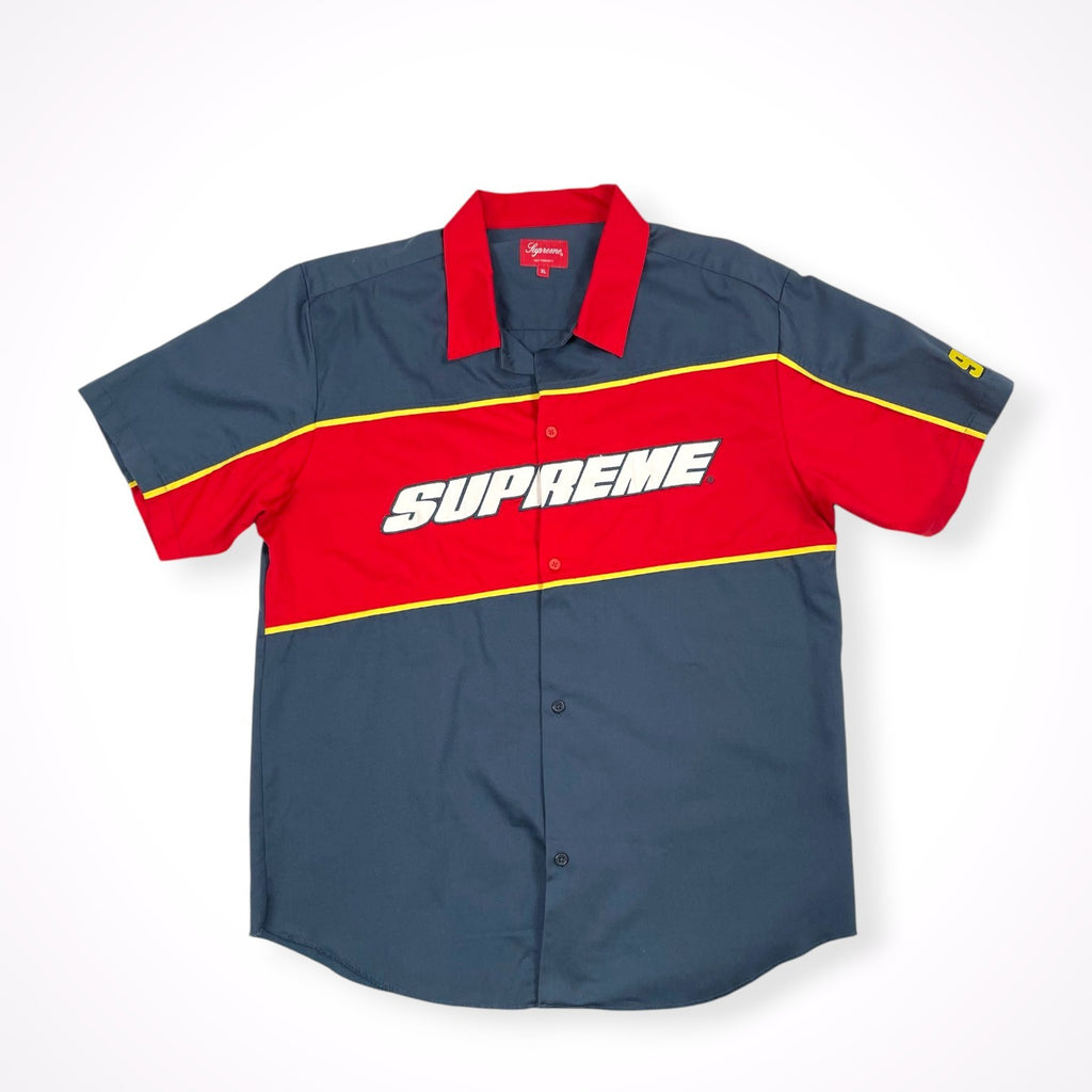 SUPREME / 18SS Color Blocked Work Shirt SIZE:XL