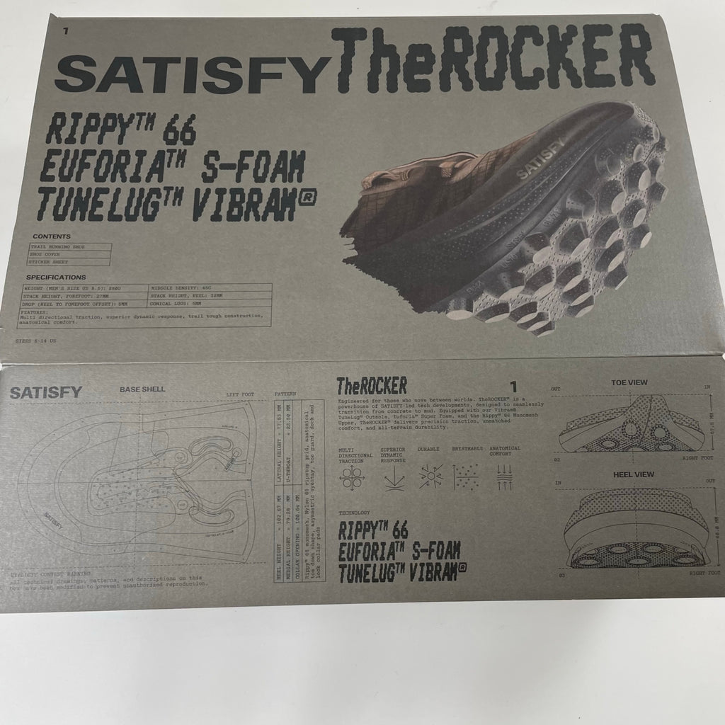 SATISFY / The ROCKER 箱付 極美品 参考定価：54,000+tax SIZE:26.5cm