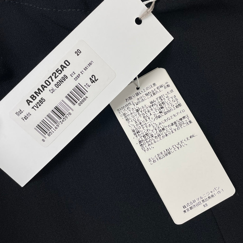 MARNI マルニ / バックリボン フロントギャザーワンピース 未使用品 参考定価：148,000+tax SIZE：42(L程度)