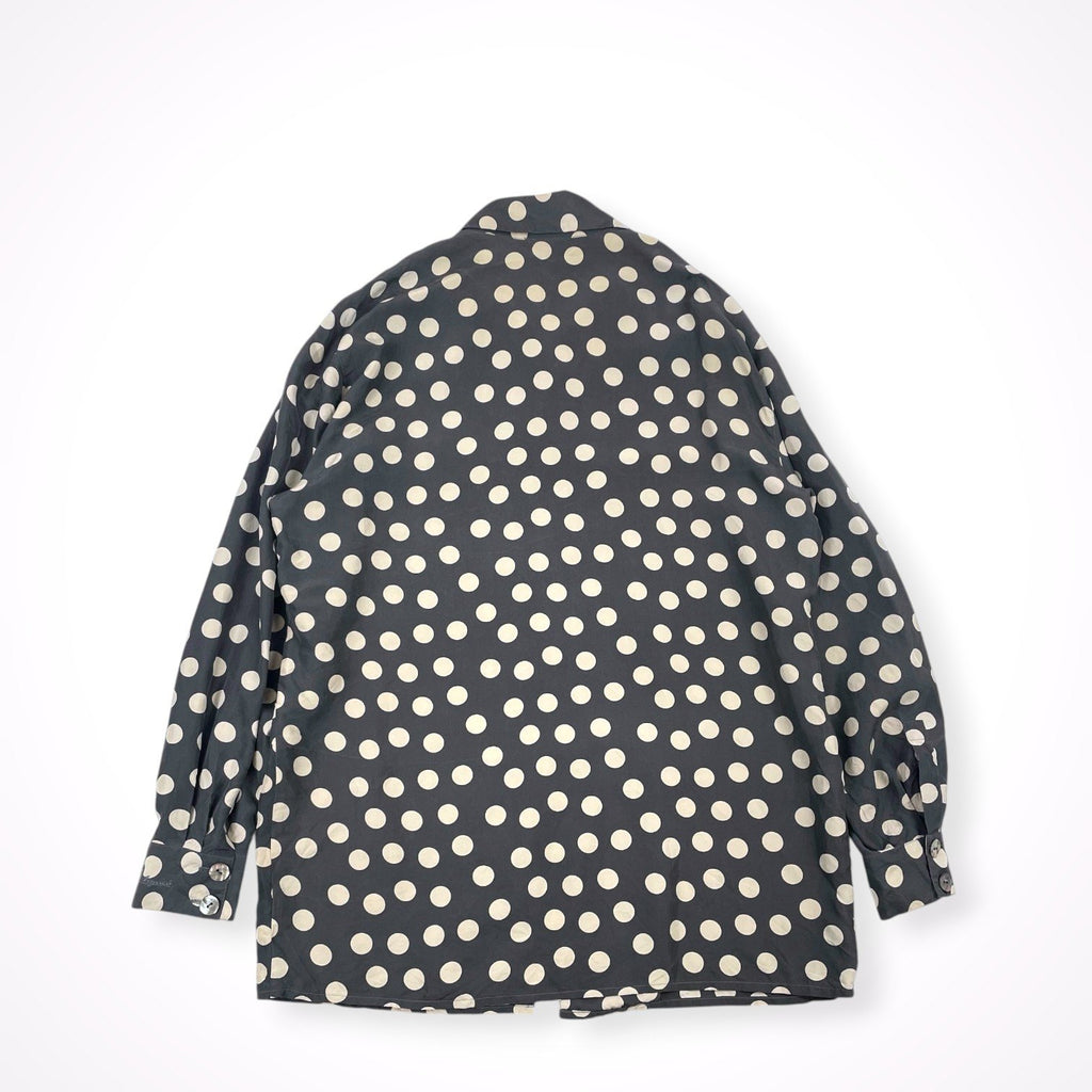 ETIENNE AIGNER / ピュアシルクドットシャツ 参考定価：45,000程度 SIZE:44