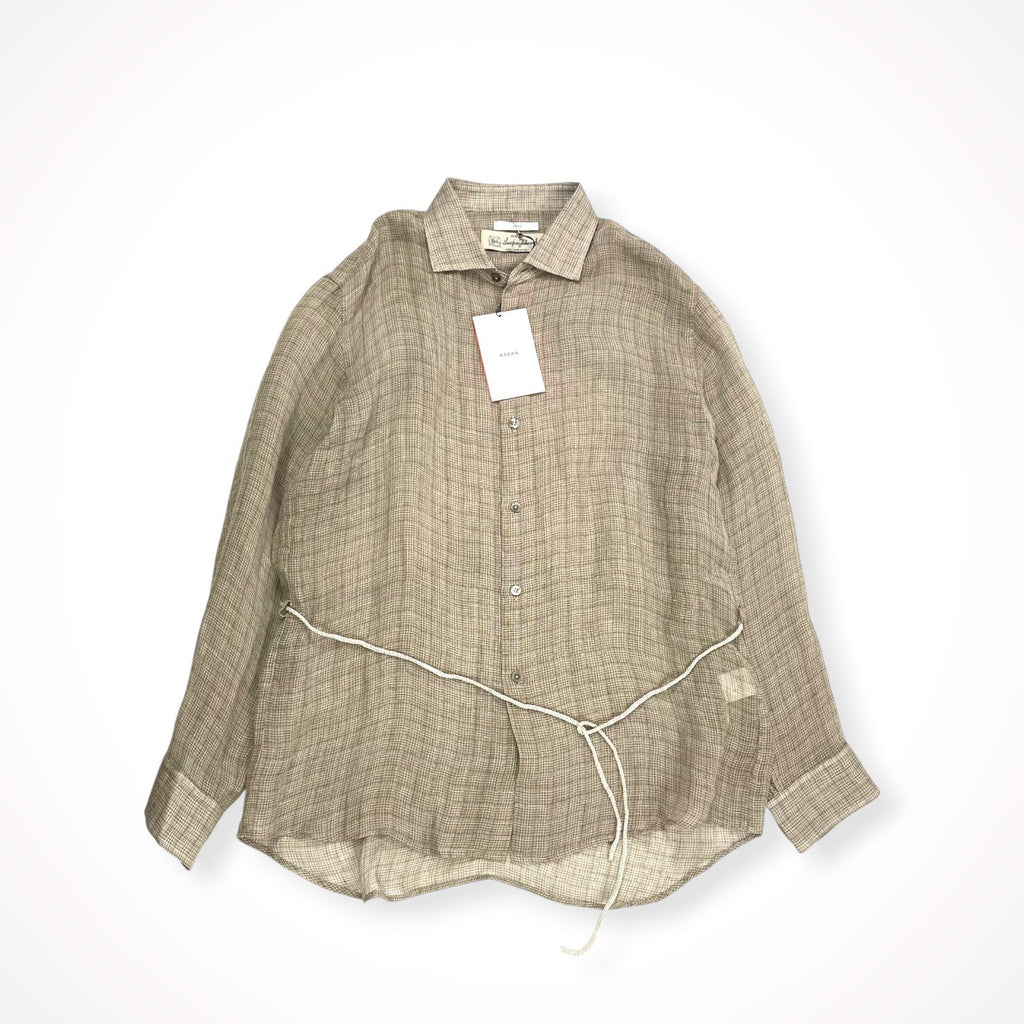 KAKAN / HORIZONTAL COLLAR SHIRT 未使用品 参考定価：52,000+tax SIZE:FREE